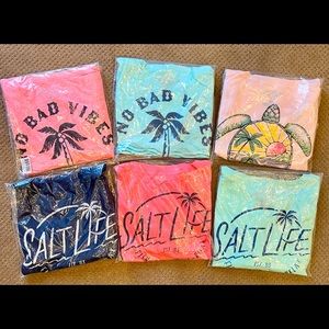 COPY - COPY - 6 brand new with tags in online bags…womens v-neck tees from Salt…